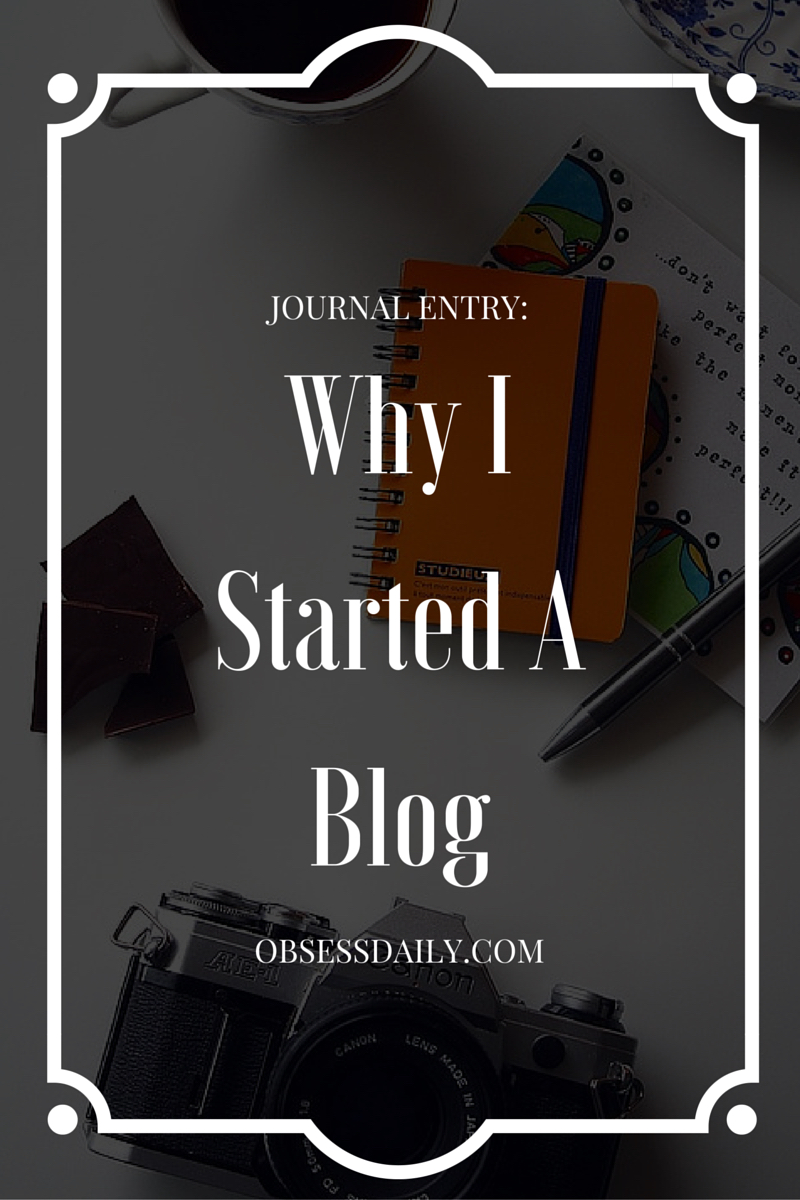 Why I started a blog